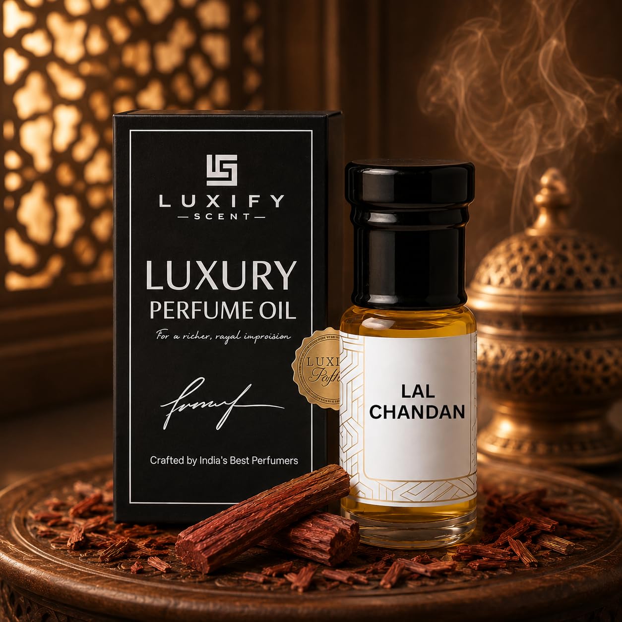 Luxify Scent Lal Chandan Attar – Pure Red Sandalwood Perfume Oil | Spiritual, Calming & Long Lasting | Alcohol-Free Fragrance for Men & Women | 3ml pack-image-15