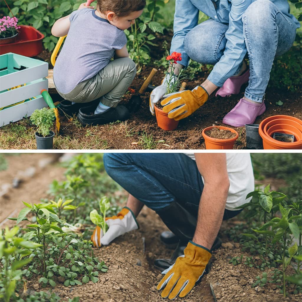 Rękawice robocze Skóra Kierowca Bezpieczeństwo Pracowników Spawanie Ogród Jazda Outdoor Sportowe Rękawice (L)