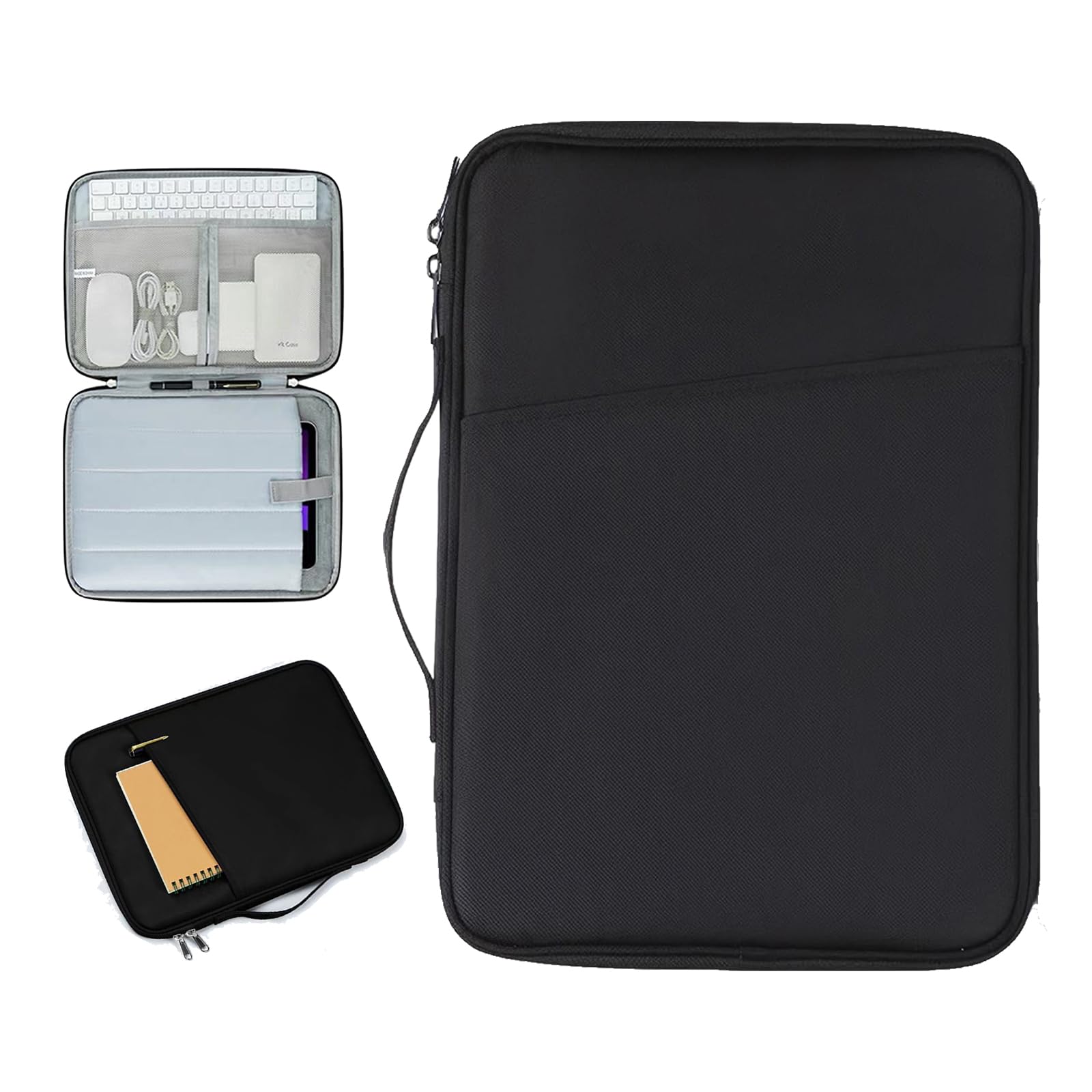 9-11" Tablet Tasche Schutzhülle für 11" iPad Air M3, i-Pad A16 2025, iPad10/9/8/7/iPad 10. Gen/Air 5/4 10,9", Slim Tablet Tasche Hülle für Galaxy Tab A9+ / A11 Plus 11", Schwarz
