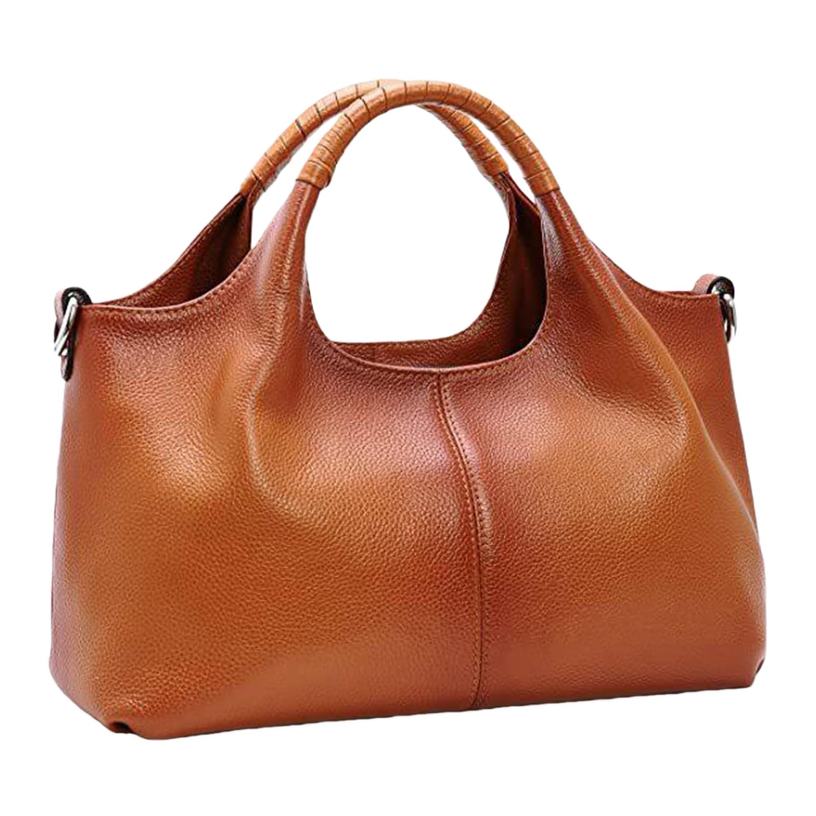 Borsa a mano da donna in pelle PU, stile vintage, con cerniera