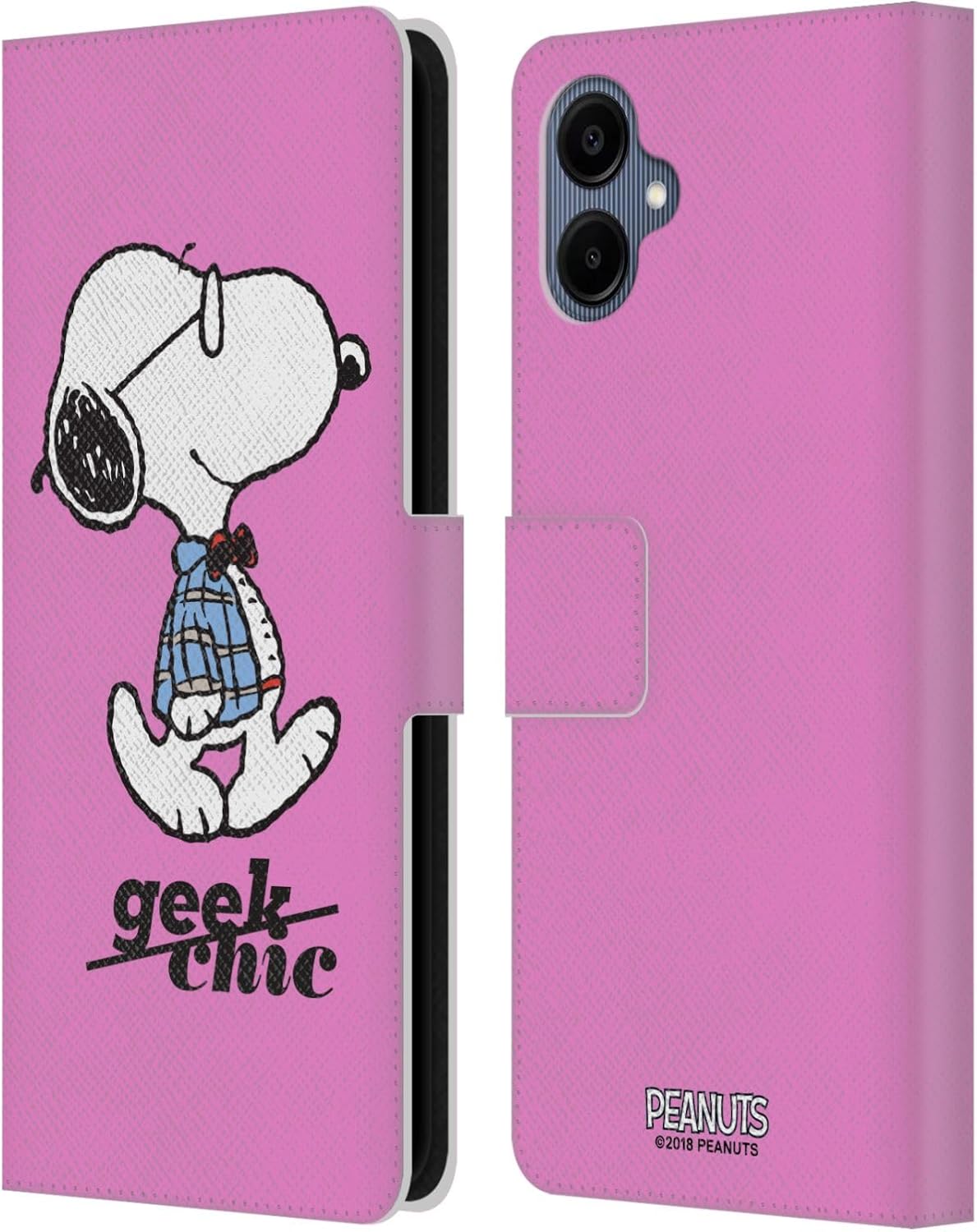 Head Case Designs Officially Licensed Peanuts Joe Preppy The Many Faces of Snoopy Leather Wallet Case Compatible with Samsung Galaxy A06 4G / 5G