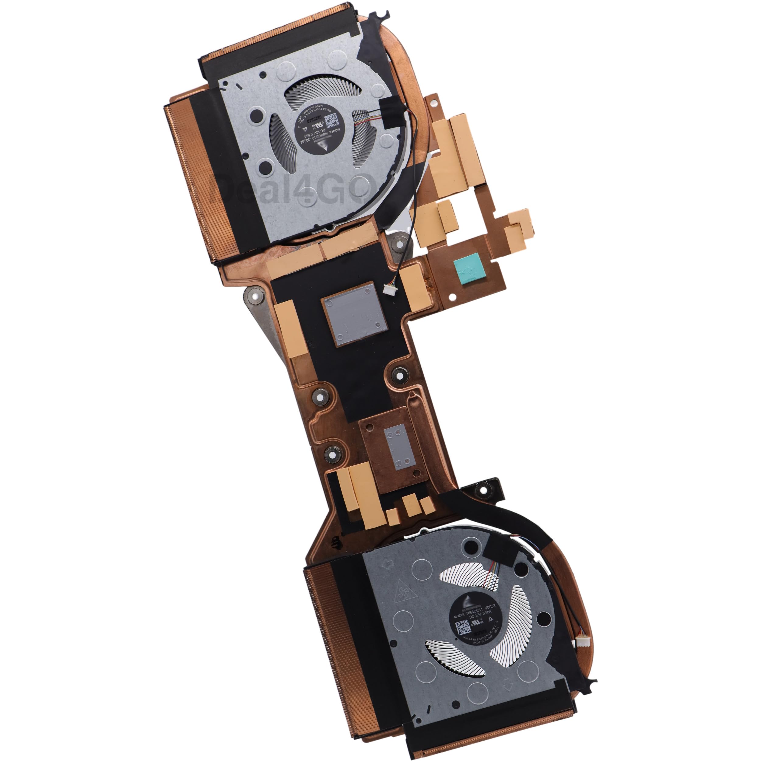 Deal4GO Ventilador de refrigeración de CPU GPU disipador térmico 5H40S20077 de repuesto para Lenovo Legion 7-15IMH05 15IMHg05 C7-15IMH05 Y9000K 2020