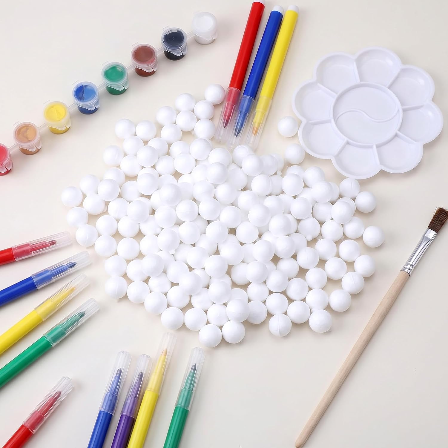 200 Pcs Small Styrofoam Balls 0.6 Inch White Foam Balls for Crafts