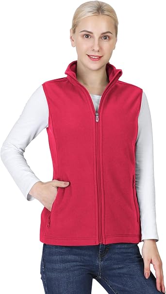 Polar Zipper Vest Outerwear Ladies 