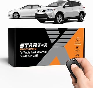 Start-X (USA Brand) Remote Start for Rav4 2013-2018 || Corolla 2014-2019 || 5 Minute Install || Push to Start Vehicles Only || Lock 3X to Remote Start || 2012 2013 2014 2015 2016 2017 2018 2019