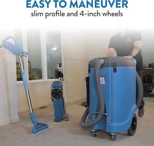 Miniatura 6 de Dri-Eaz HVE 3000 Bomba de inundación portátil con bombeo automático y tanque de 12 galones, extractor de agua (F479), aspiradora de agua para