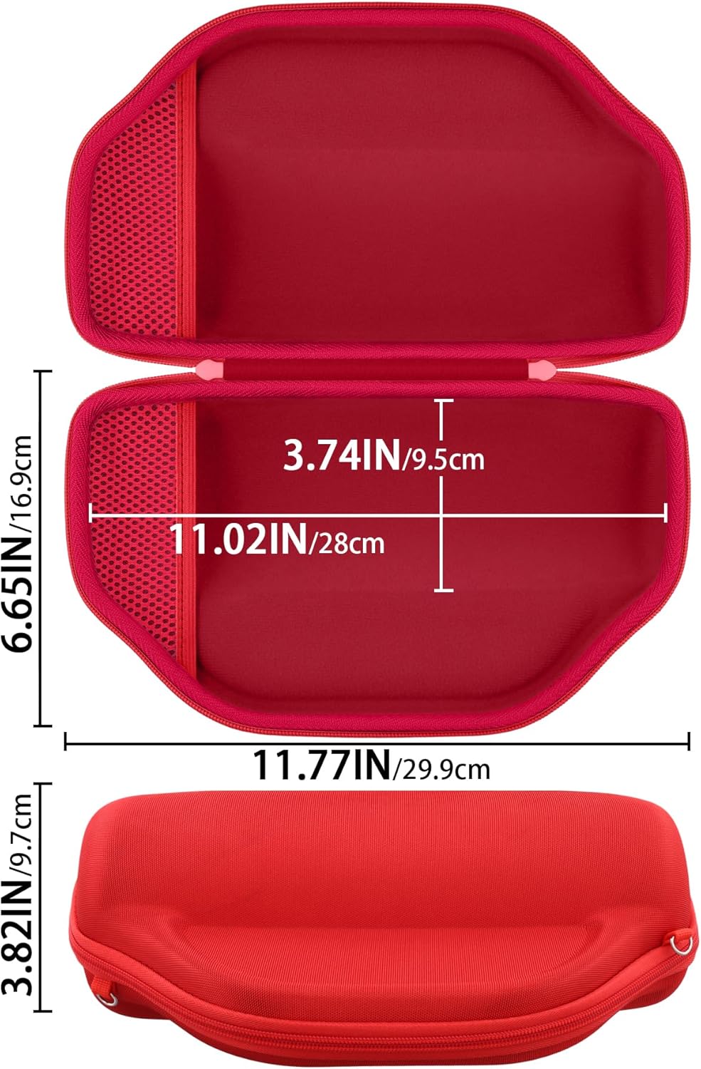 Hard Portable Case Compatible with JBL Charge 6/Charge 5 Portable Waterproof Bluetooth Speaker(Red Case) - Image 6