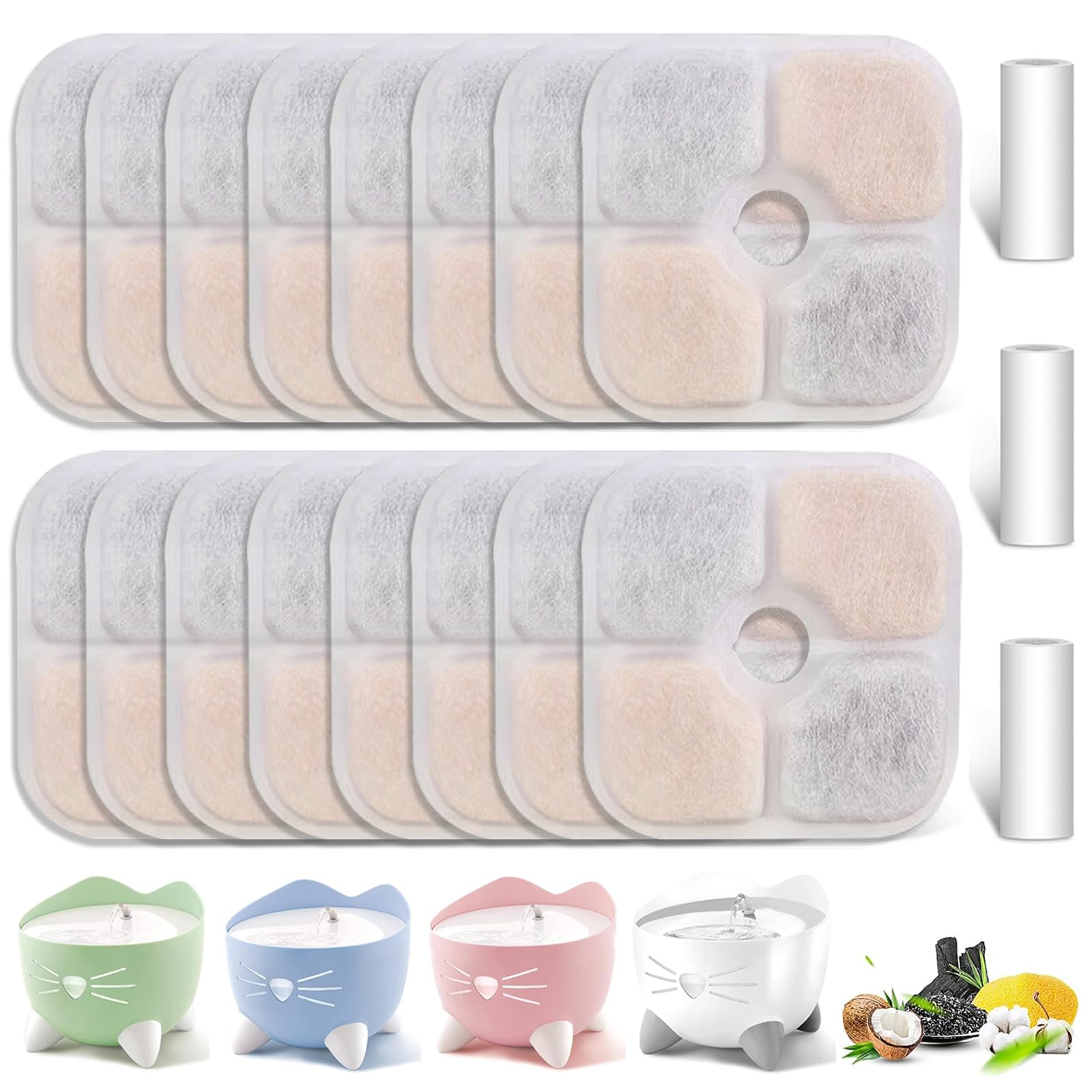 Amazon.co.jp: キャットウォーターファウンテンフィルター 交換用