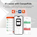 COOSPO Wireless GPS Bike Computer CS500, 2.6 Inch LCD GPS Cycling Computer with Route Navigation, Bluetooth5.0 ANT Bicycle Speedometer with Auto-Backlight, Support Bike Radar & 45H Battery Life