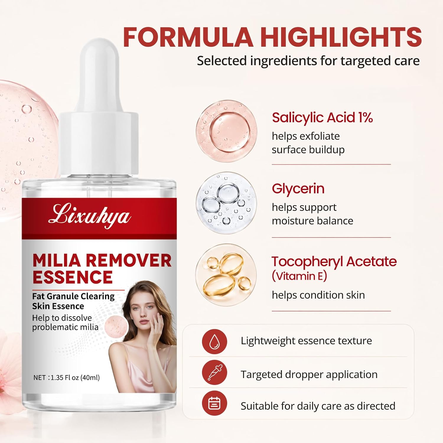 Milia Remover Essence For Face & Eyelids – 40ml