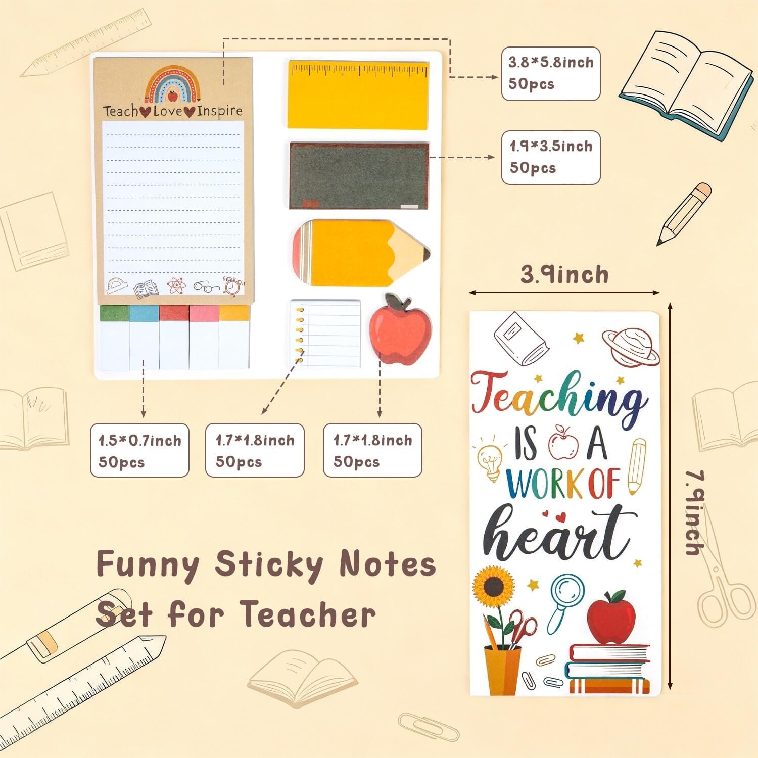 Women Teacher Appreciation Gifts From Students, Thank You Gifts For Teachers Women, Teacher Supplies With Note, Best Appreciation Gift For Best Daycare, Preschool, Music, Art, Assistant Teachers