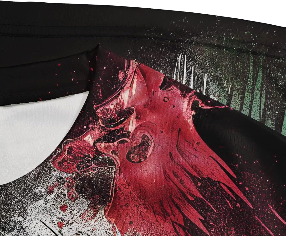 TiwBski Novelty Mexico Flag Print T-Shirts for Men Graffiti Design Shirt with Short Sleeves - Image 5