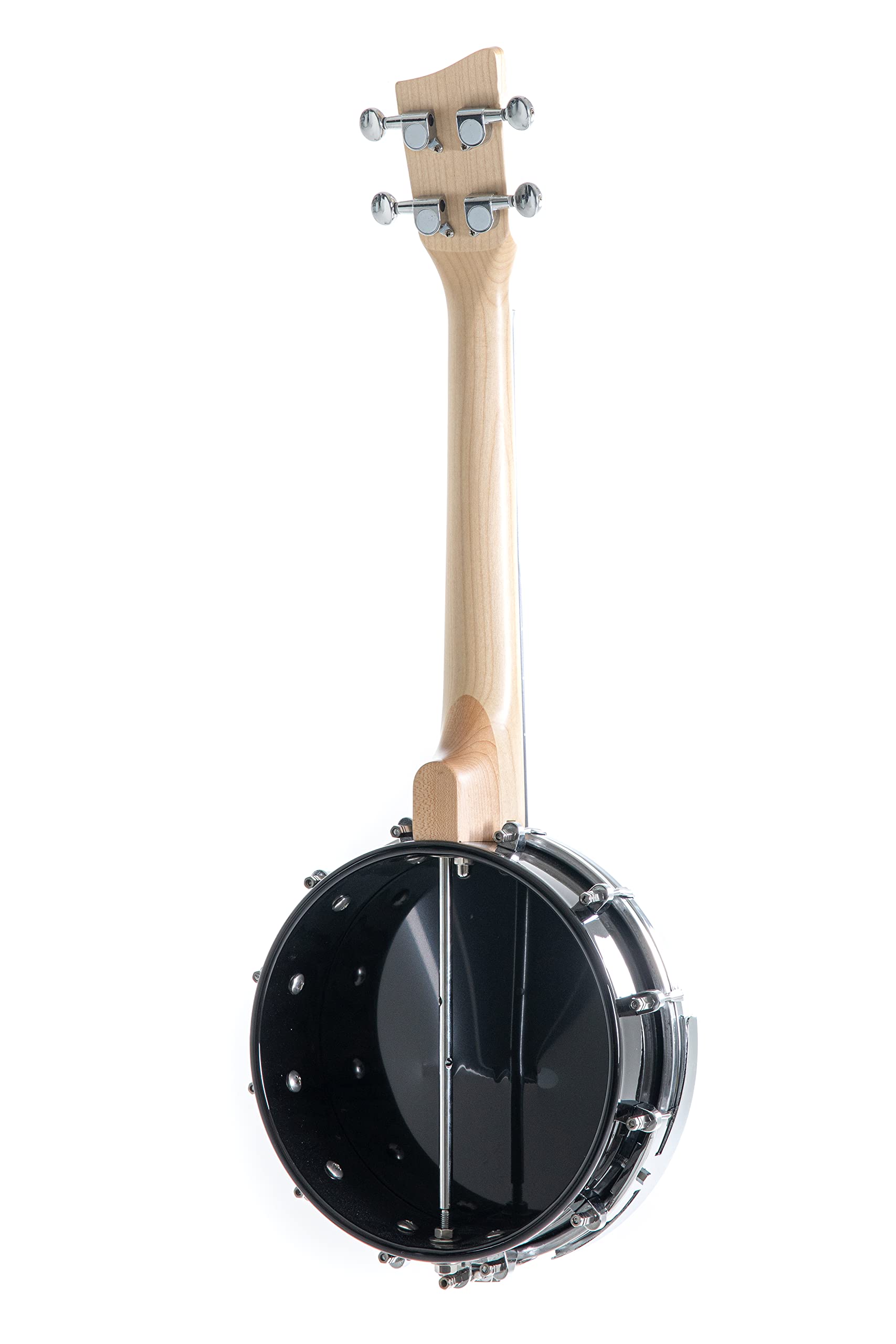 GEWA Concert Banjo Ukulele Manoa - Kessel offen - Schwarz Hochglanz - inkl. gepolstertem Gig Bag - B-CO-A