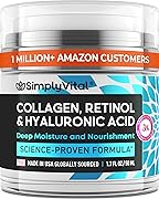 Anti-Aging Face Moisturizer with Retinol, Collagen & Hyaluronic Acid - Made in USA - Moisturizer Face Cream for Women & Men - Firming & Hydrating Neck Cream - Day & Night Skin Care - 1.7 fl oz