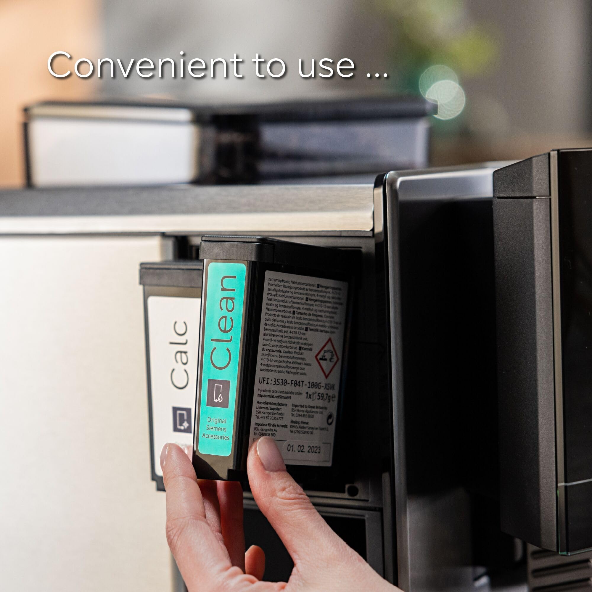 Siemens TZ800Z1 - Cartucho de limpieza para cafeteras automáticas EQ900plus (1 cartucho de limpieza)