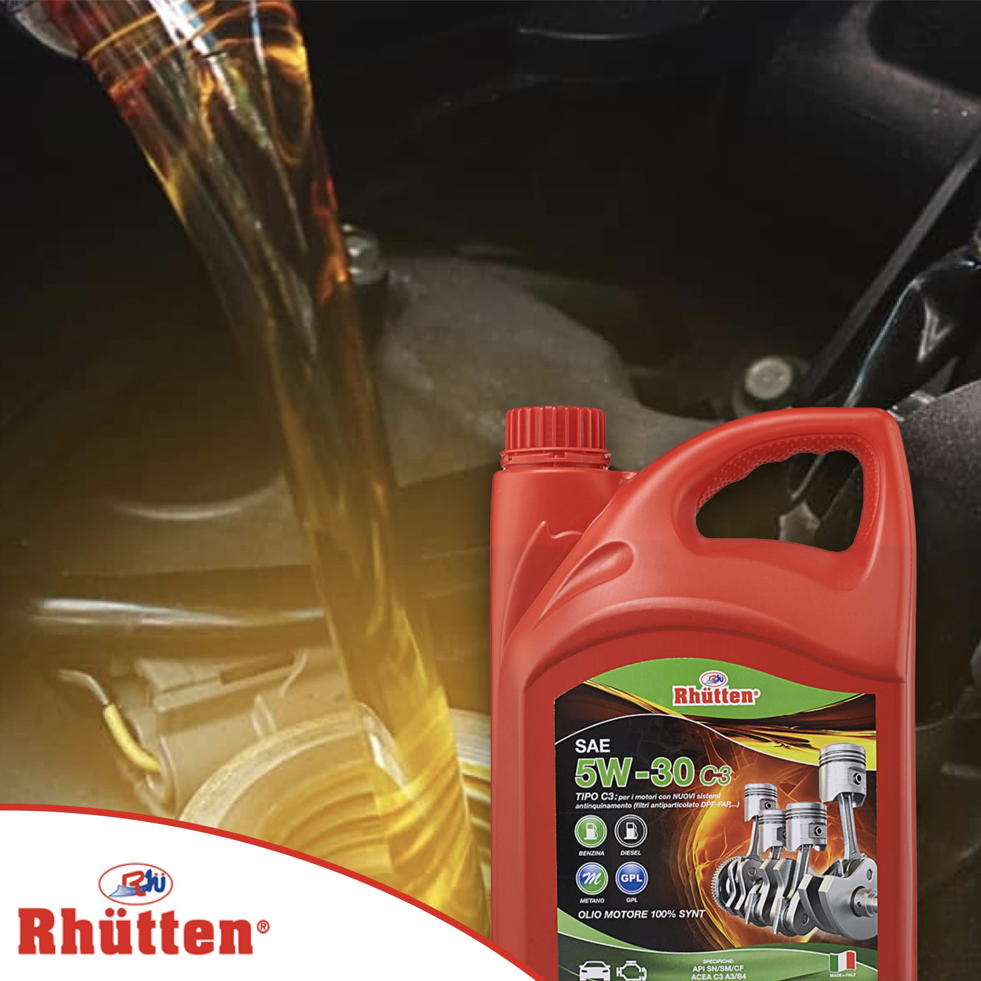 Olio Motore Rhutten Sintetico 5W-30 C3 4L