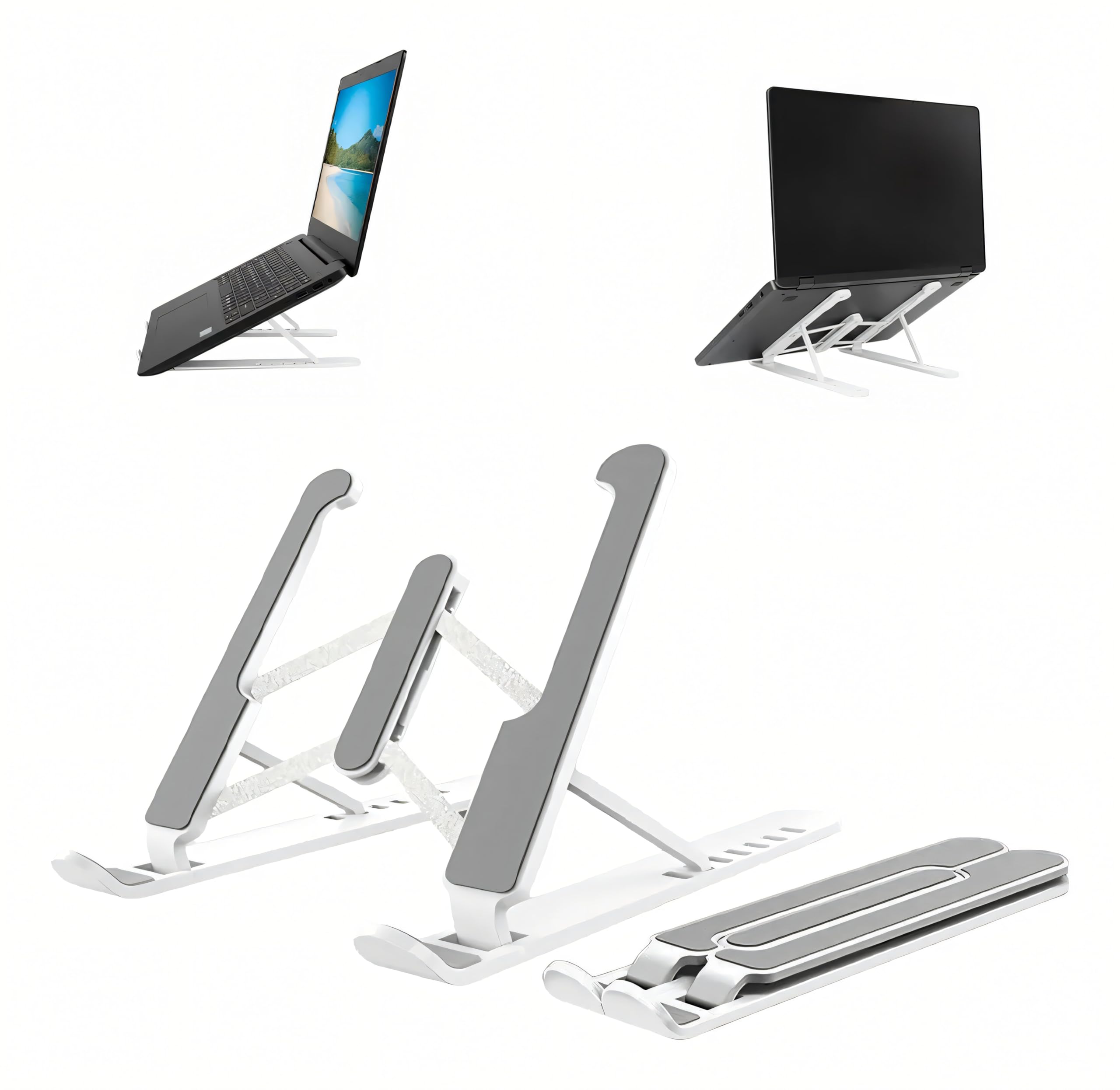 Suporte para Notebook até 17 Polegadas, Dobrável e Ajustável em 6 Ângulos, Base