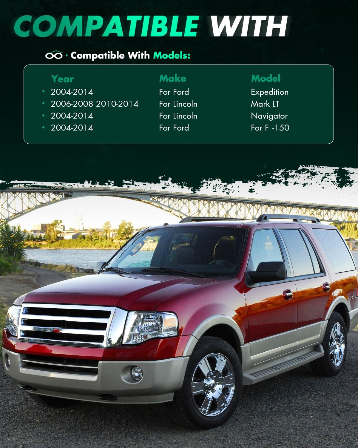 SCITOO 2Pcs 6x135 Wheel Spacers 1.5" Studs 14x2 Bore 87mm Hubcentric Fit for Lincoln Mark LT Navigator for Ford Expedition for F-150