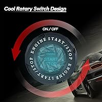 Vista 4 de Cubierta de botón de arranque giratorio, cubierta universal para botón de arranque del motor de automóvil, Autobots Pegatinas para coche, decoración