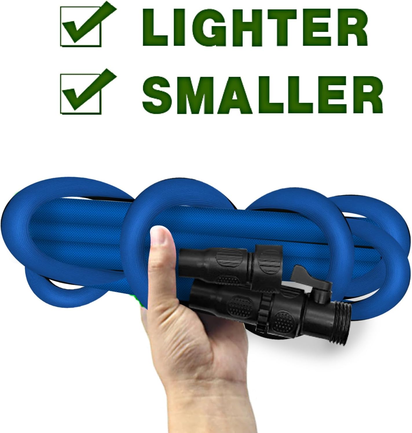 Garden Hose, 75FT Water Hose, Lightweight Garden Hose with 3/4" Fittings, Triple-layer Core, Water Hose Useful House Gifts for Outdoor Lawn Car Watering Plants