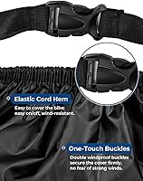 Vista 5 de Viaky Funda de bicicleta para dos bicicletas, cubierta de lluvia para bicicleta de carretera de montaña con orificio de bloqueo, impermeable al aire