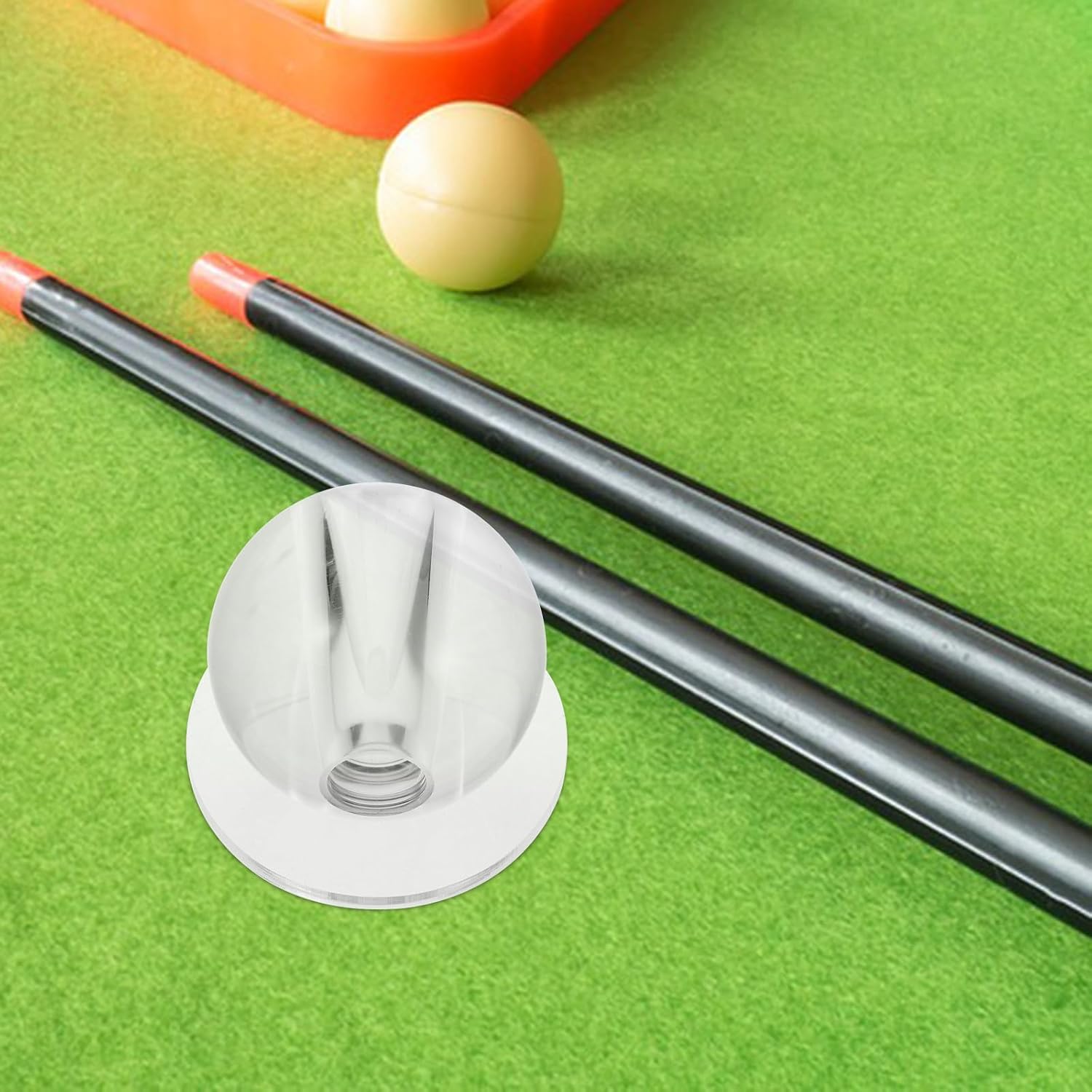 Lightweight Billiards Training Ball with Hole for Stroke and Cue Training for Beginners and Professional Players