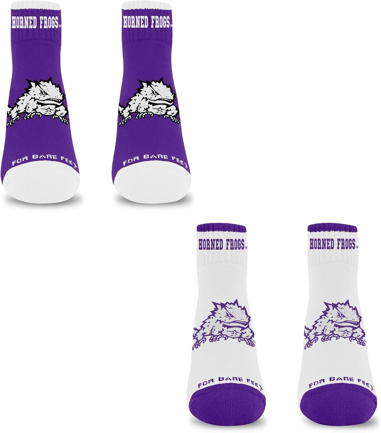 For Bare Feet NCAA Unisex Front and Center Two Pack Ncaa Large
