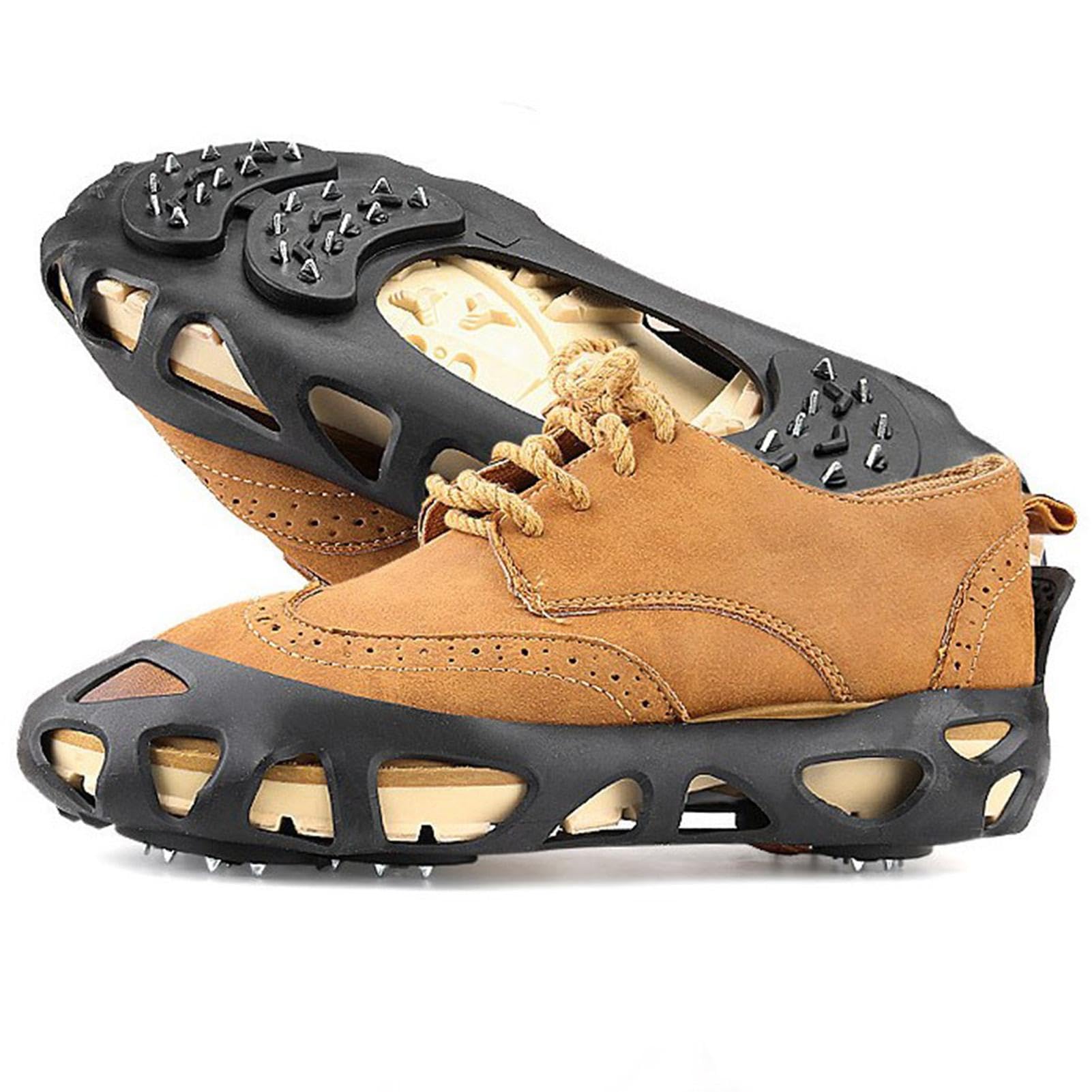 Ramponcini Antiscivolo Per Neve - 8 Chiodi In Acciaio, Taglia L (40-45), Per Escursionismo - Foto 10