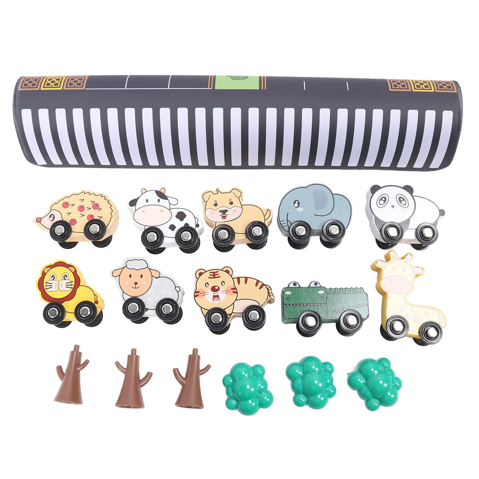 Tapis de Jeu éducatif de Tapis de Voiture d'enfants avec des Couleurs Vibrantes pour L'école à la Maison, de Jeu de de Circulation Routière Sûr pour des Enfants