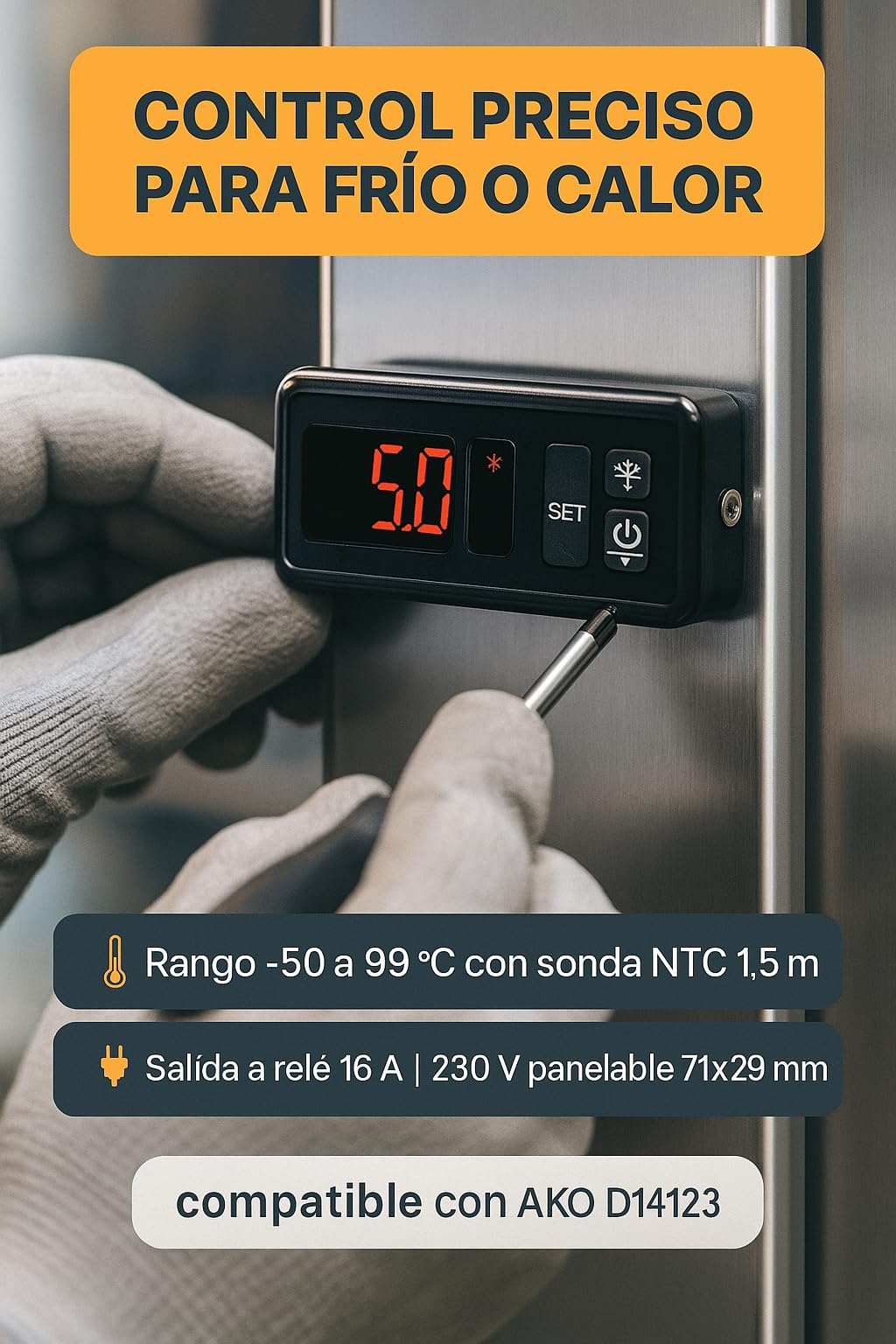 RO - Linea Bianca® - TERMOSTATO AKO-D14123