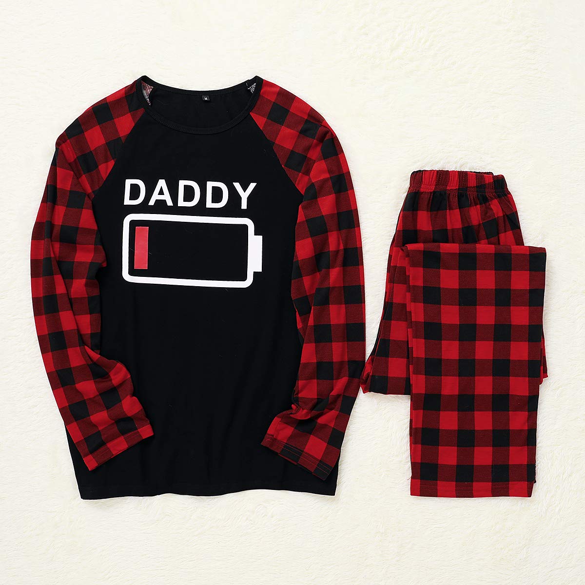 Amissz Pigiama Natale Famiglia Coordinati, Tutta la Famiglia Manica Lunga Pigiama Due Pezzi Invernale per Donna Uomo Bambini