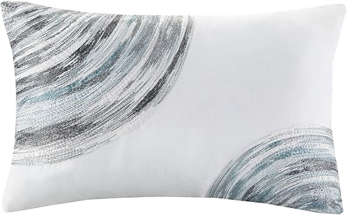 Miniatura 12 de Madison Park Essentials Saben Cozy Bed in A Bag - Edredón reversible con juego completo de sábanas de algodón, diseño geométrico para todas las