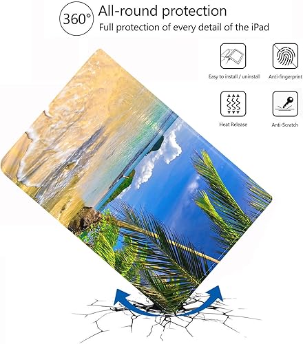 Miniatura 5 de FVAENDHIO Funda para Samsung Galaxy Tab A7 de 10.4 pulgadas 20222020 (SM-T500T503T505T507T509), funda protectora de piel, función de encendido y