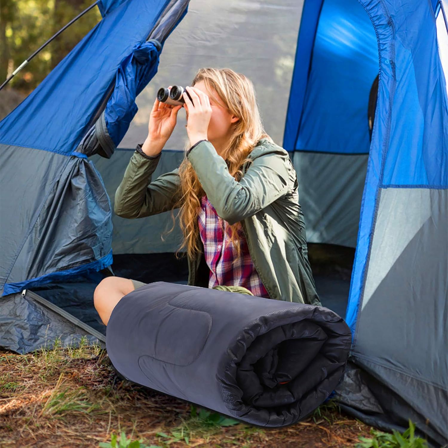 Sleeping Bags for Adults Backpacking - Ultralight Lightweight & Waterproof Sleeping Bags for Womens Mens Youth for Warm Camping Hiking Outdoor Travel Hunting(Gray) : Sports & Outdoors