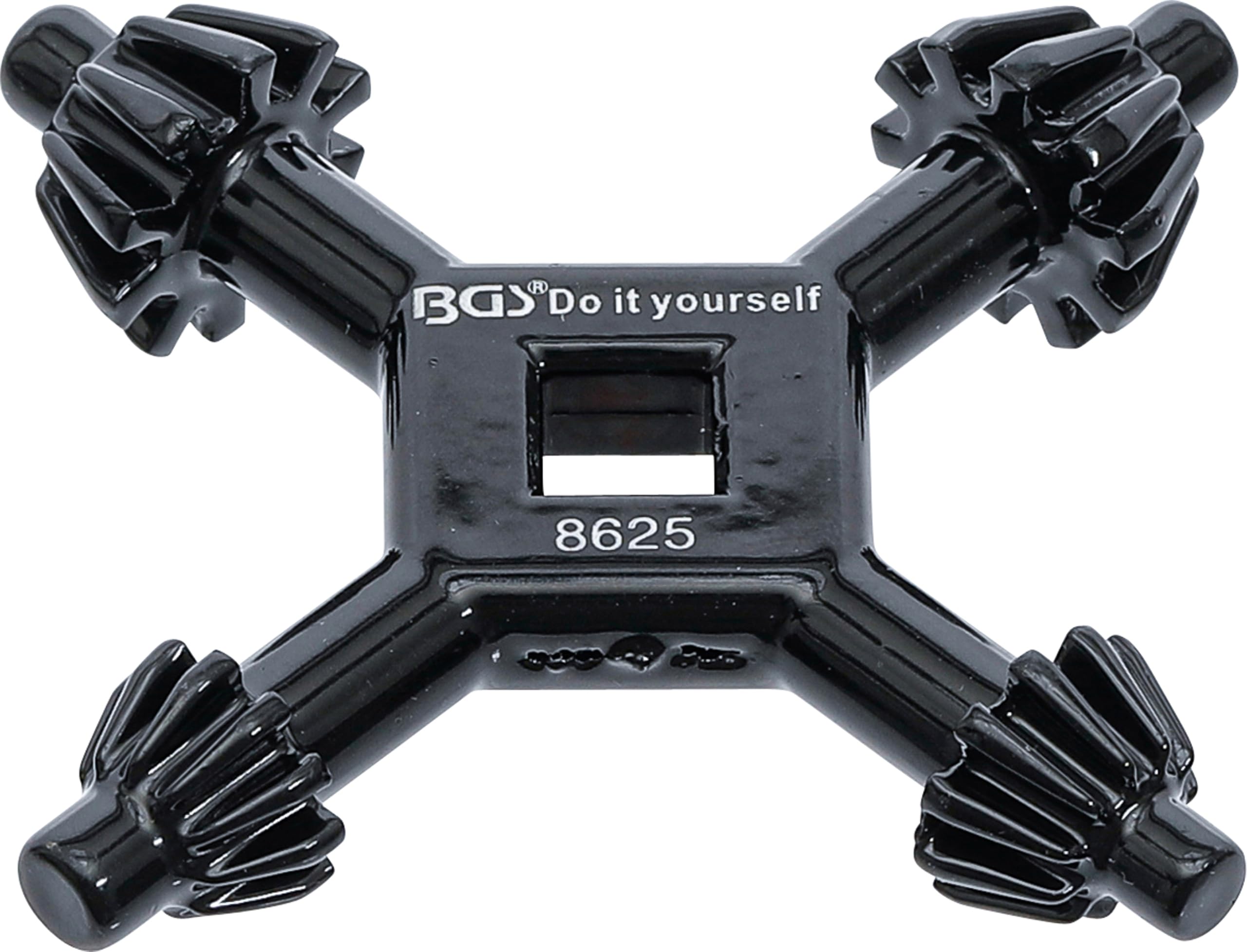 Bgs Do It Yourself Black Bgs Diy 8625 | 4 Size Drill Chuck Wrench | For Most Chuck Sizes | Ø 4 / 5.5 / 6 / 7 Mm