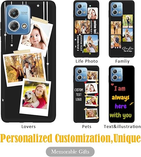Vista 184 de Funda personalizada para Motorola Moto G Stylus 2021 con nombre de foto, texto y foto, GStylus personalizado -21 funda suave y fina (negro) de 6.8