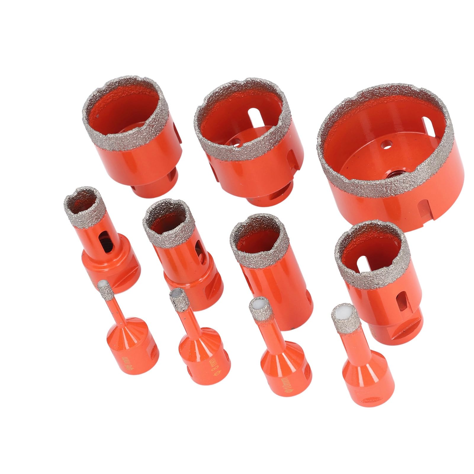 GOWENIC Zestaw Otwornicy Diamentowej Lutowanej Próżniowo M14 |Chwyt Sześciokątny 11 Rozmiarów 6 8 10 12 20 25 28 35 45 50 68 Mm do Płytek Ceramicznych Marmurowy Granit