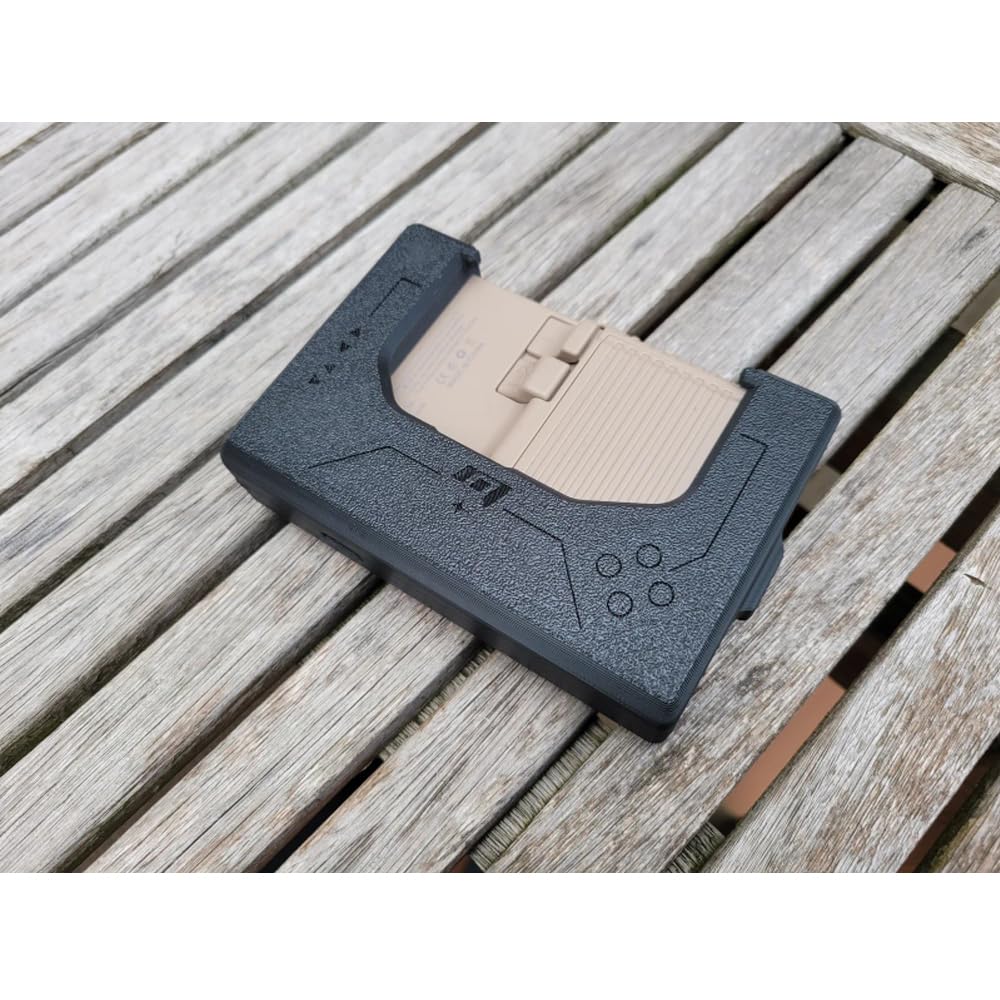 Schutzhülle für MIYOO MINI Plus, tragbare Schutzhülle mit Schnappverschluss, rutschfeste Aufbewahrungsbox für Handheld-Spielkonsolen, Display-Ständer, 3 in 1, schwarz