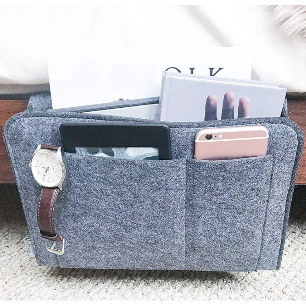 Bolsa de almacenamiento junto a la cama y organizador colgante para literas y sofás