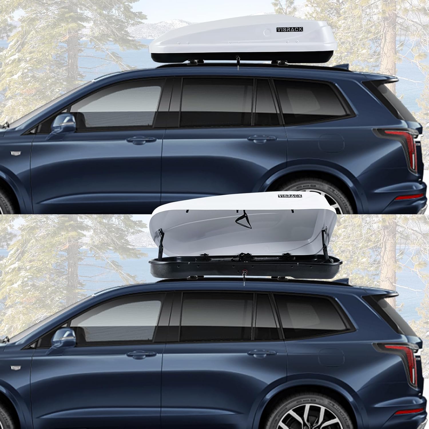 Rooftop Cargo Carrier Hard Shell Roof Carbon Fiber Style