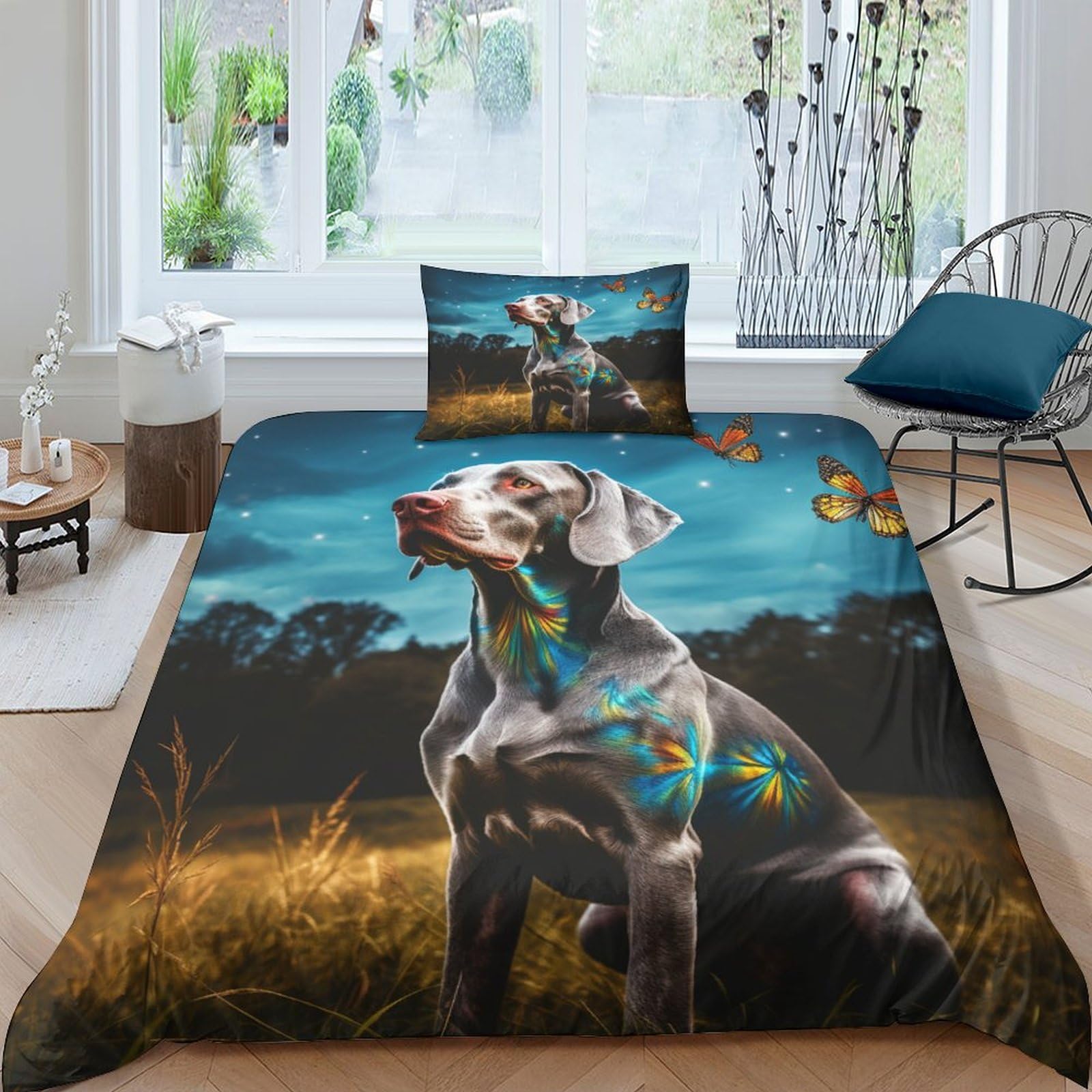 Housse de couette pour chambre d'enfant et ado parure de lit douce 135x200