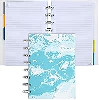 Vista 37 de Talia - Cuadernos de notas con tapas, planificador, personalizables, (Floral azul, Junior 18633 (5.5 pulgadas x 8.5 pulgadas))