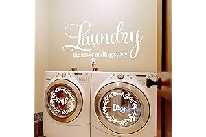 Laundry Room Vinyl Wall Decal - "The Never Ending Story"