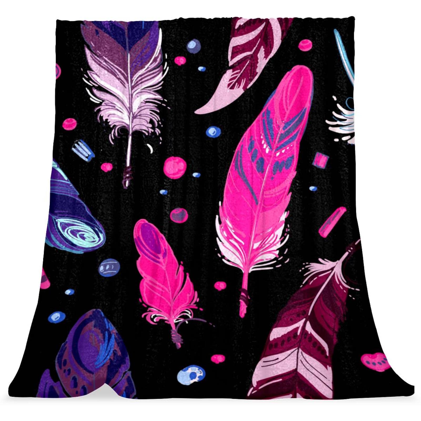 Couverture de lit douce et moelleuse TBOUOBT couvre-lit pourpre lavable