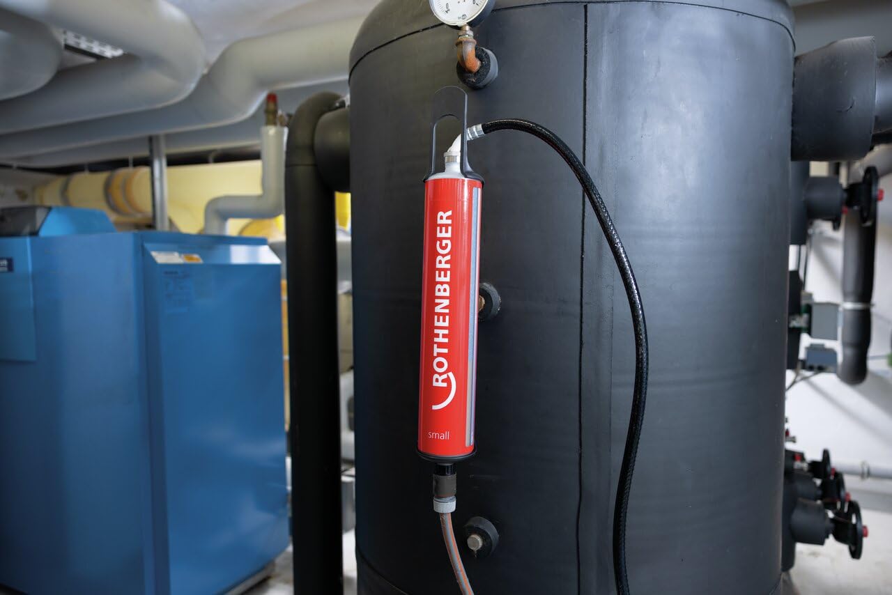 ROTHENBERGER Set zum Spülen| Fußbodenheizungen, Entschlammen, Trinkwasserleitungen, Reinigen, Demineralisieren, Vollentsalzung