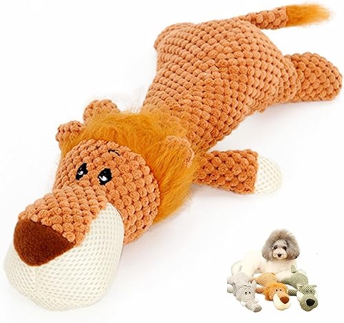 Juguete para perro, animal robusto diseñado para masticadores pesados, juguete de peluche grande para perro, juguete chirriante duradero para el
