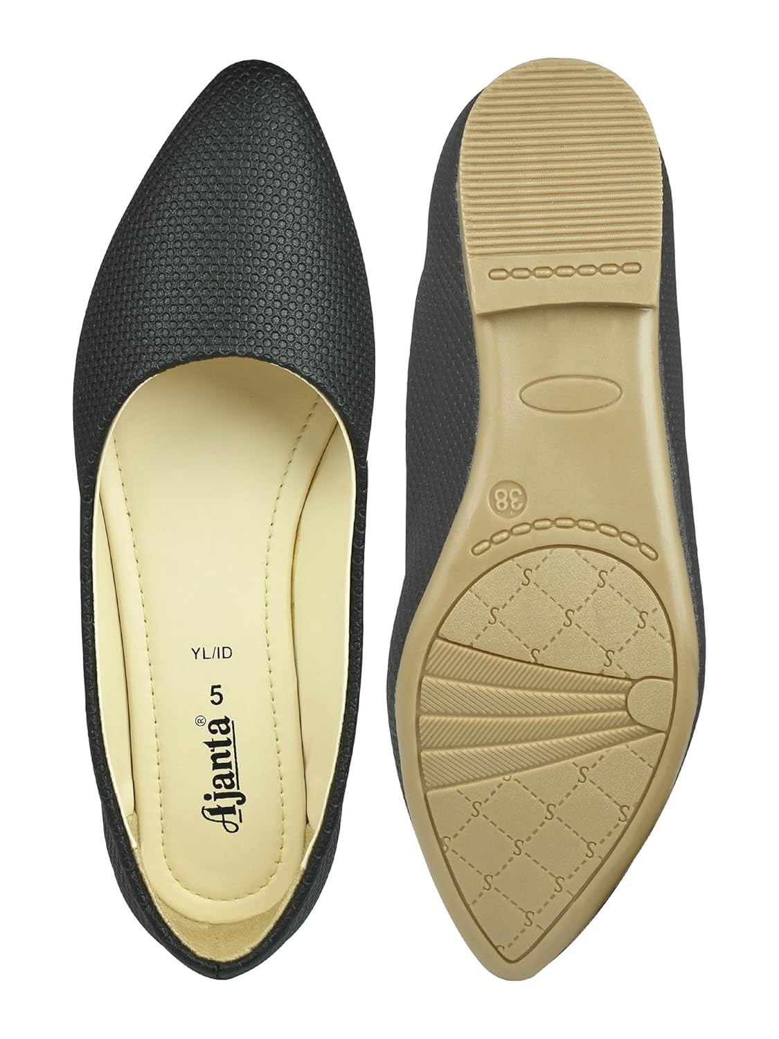 AJANTA Women Stylish Ethnic Slip on Comfortable Casual Flat Ballerina for Women & Girls 5