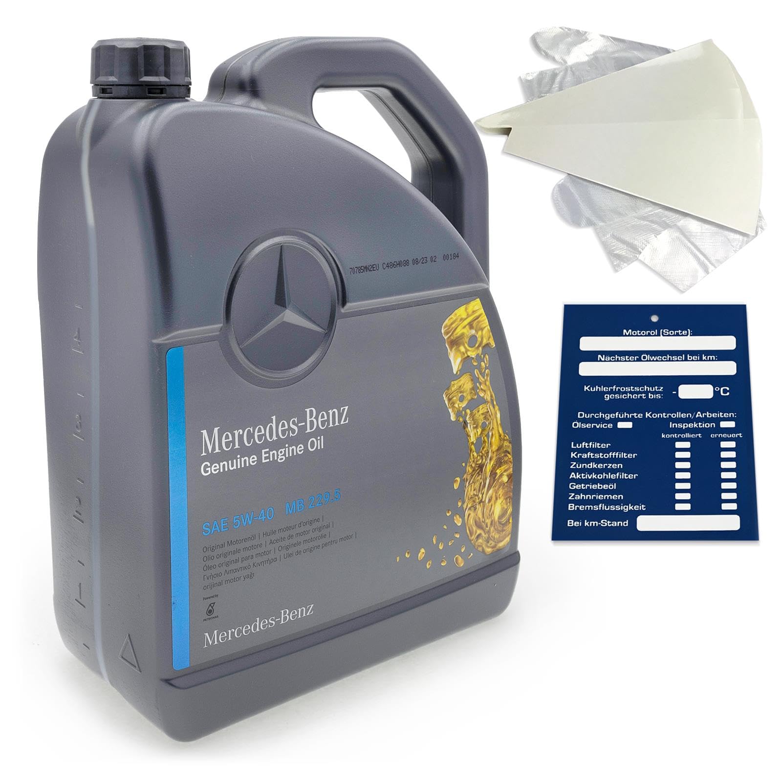 Mercedes-Benz Original Engine Oil Set 5W-40 MB 229.51 5 Litres