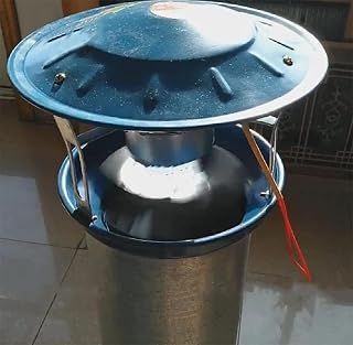 UZOURI Electric Chimney Fan, Chimney Fan Extractor, Fireplace Fan Flue Chimney Exhaust Fan, Chimney Fan, 50W Household Exhaust Smoke Machine,11cm,Fireplace Fans