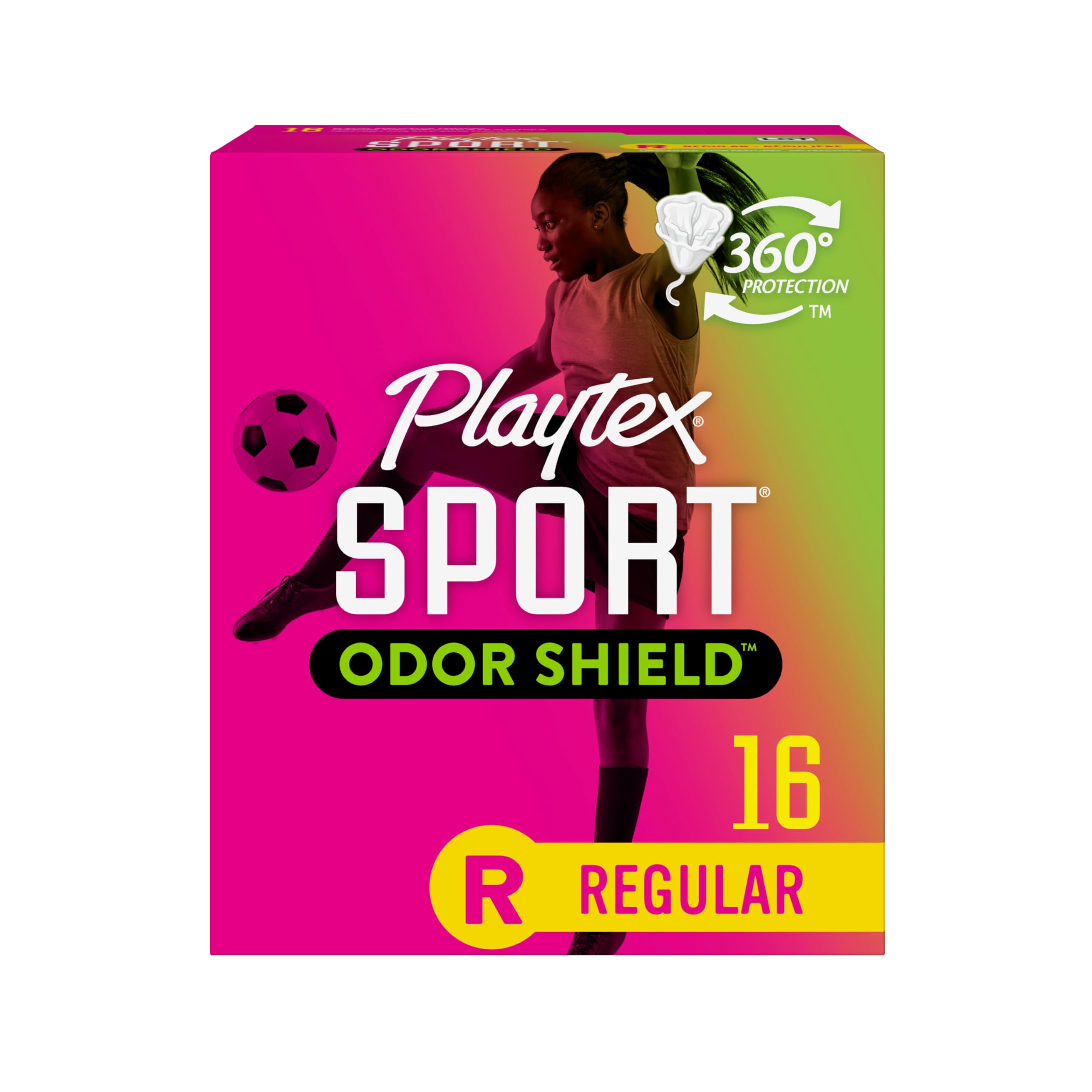 Playtex Sport Fresh Balance Tampons with Odor Shield Technology, Regular, Scented - 16 Count